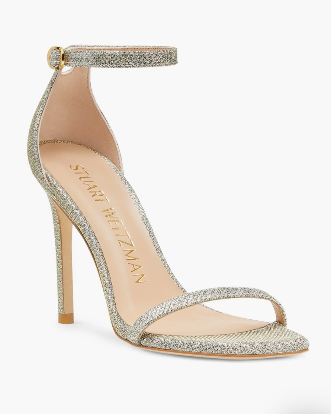 Absolutely love this minimalist dress heel. 3” heel height. Leather footbed and outsole and suede back for comfort. The sparkle texture is gorgeous and would dress up any outfit  

#LTKShoeCrush #LTKWedding #LTKxNSale