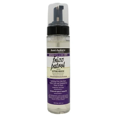 Aunt Jackie's Grapeseed Style Frizz Patrol Anti-Poof Twist & Curl Setting Mousse 8.5 oz | Walmart (US)