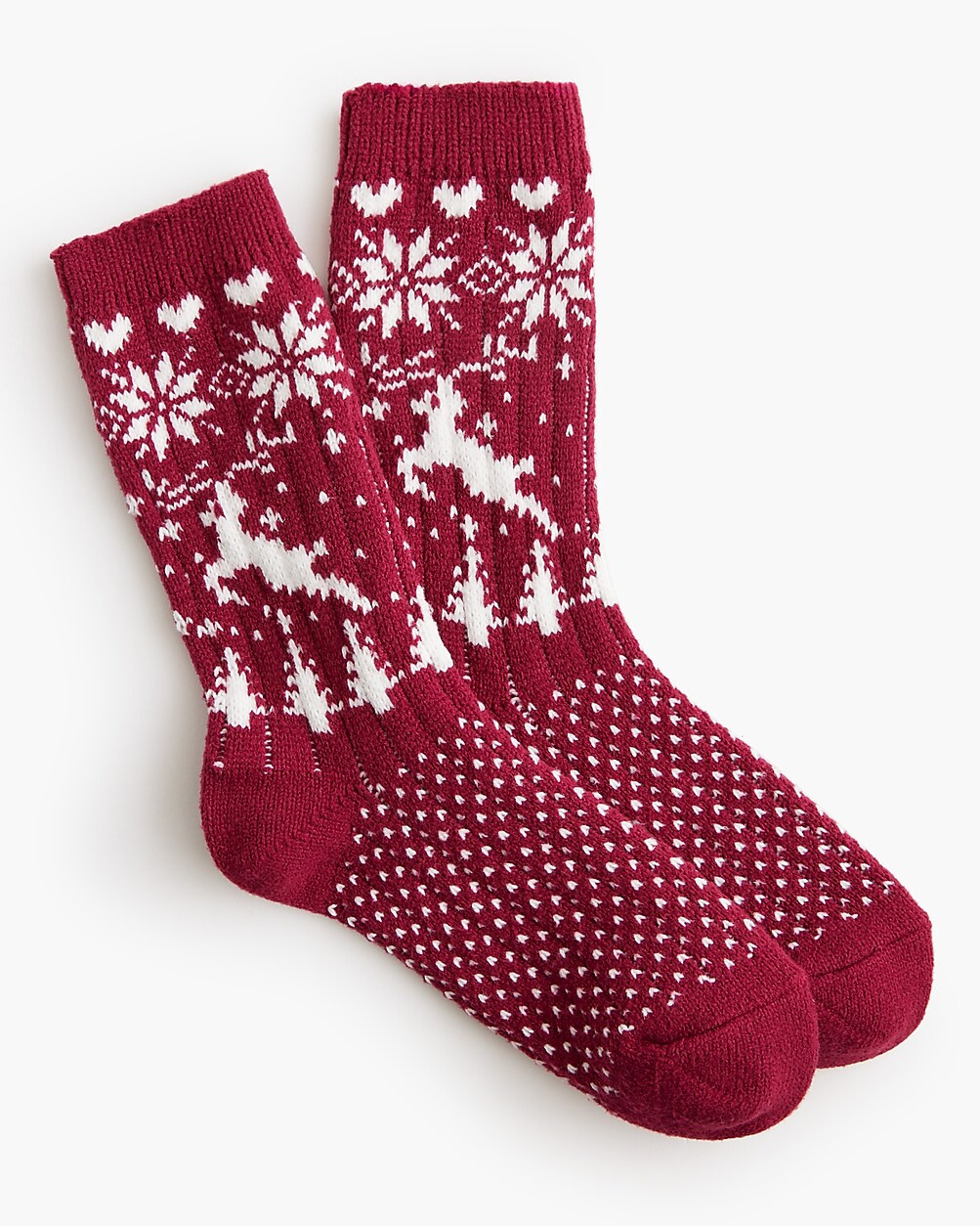 Ribbed Fair Isle trouser socks | J.Crew Factory