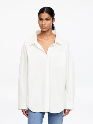 Relaxed Open-Collar Shirt | Arket UK