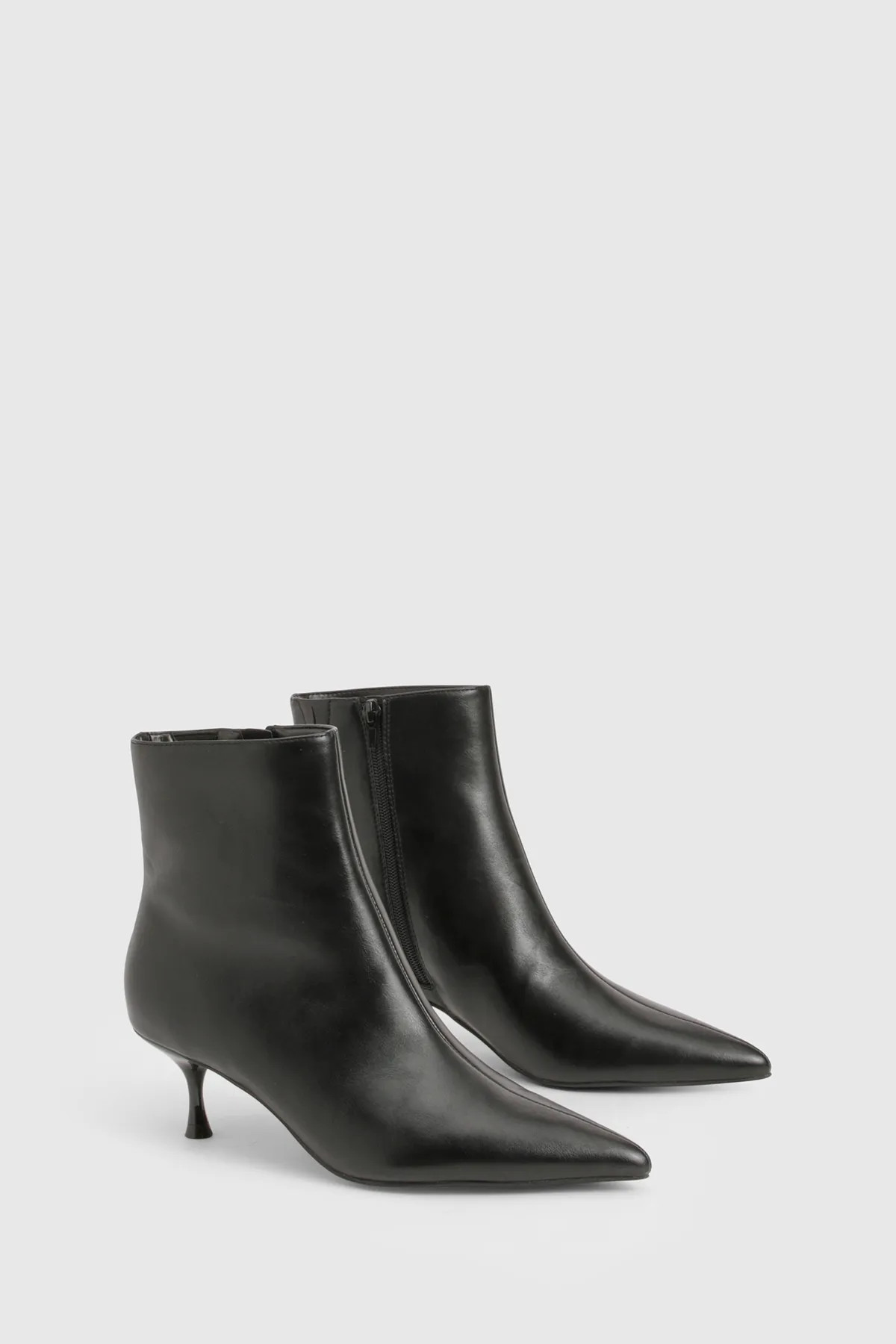 Low Stiletto Pointed Toe Ankle Boots | Boohoo.com (UK & IE)