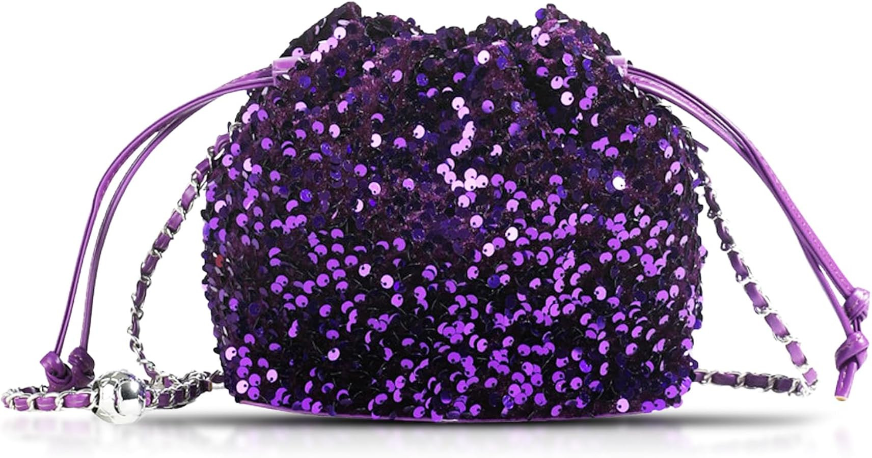 Sequin Crossbody Bag for Women, Drawstring Clutch Purses, Evening Bag For Wedding, Prom, Parties(... | Amazon (US)