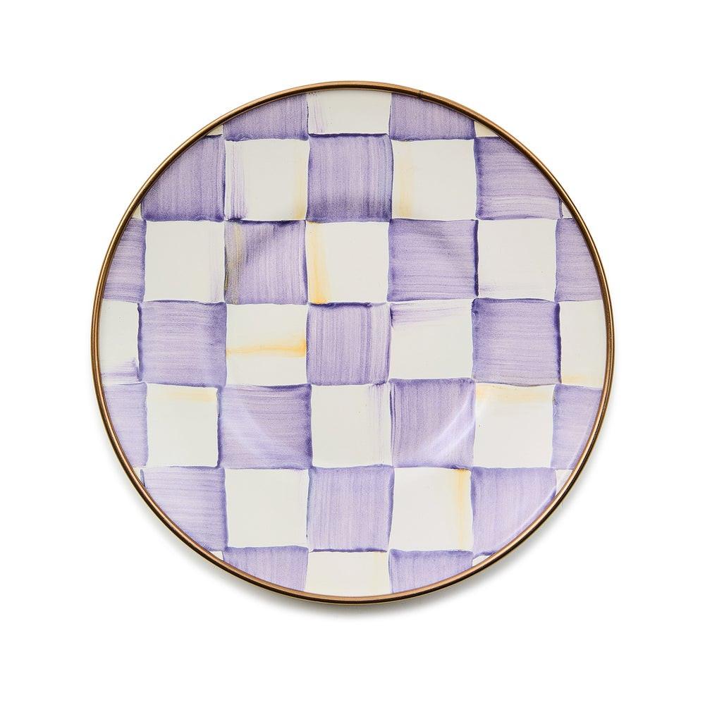 Violet Check Saucer | MacKenzie-Childs
