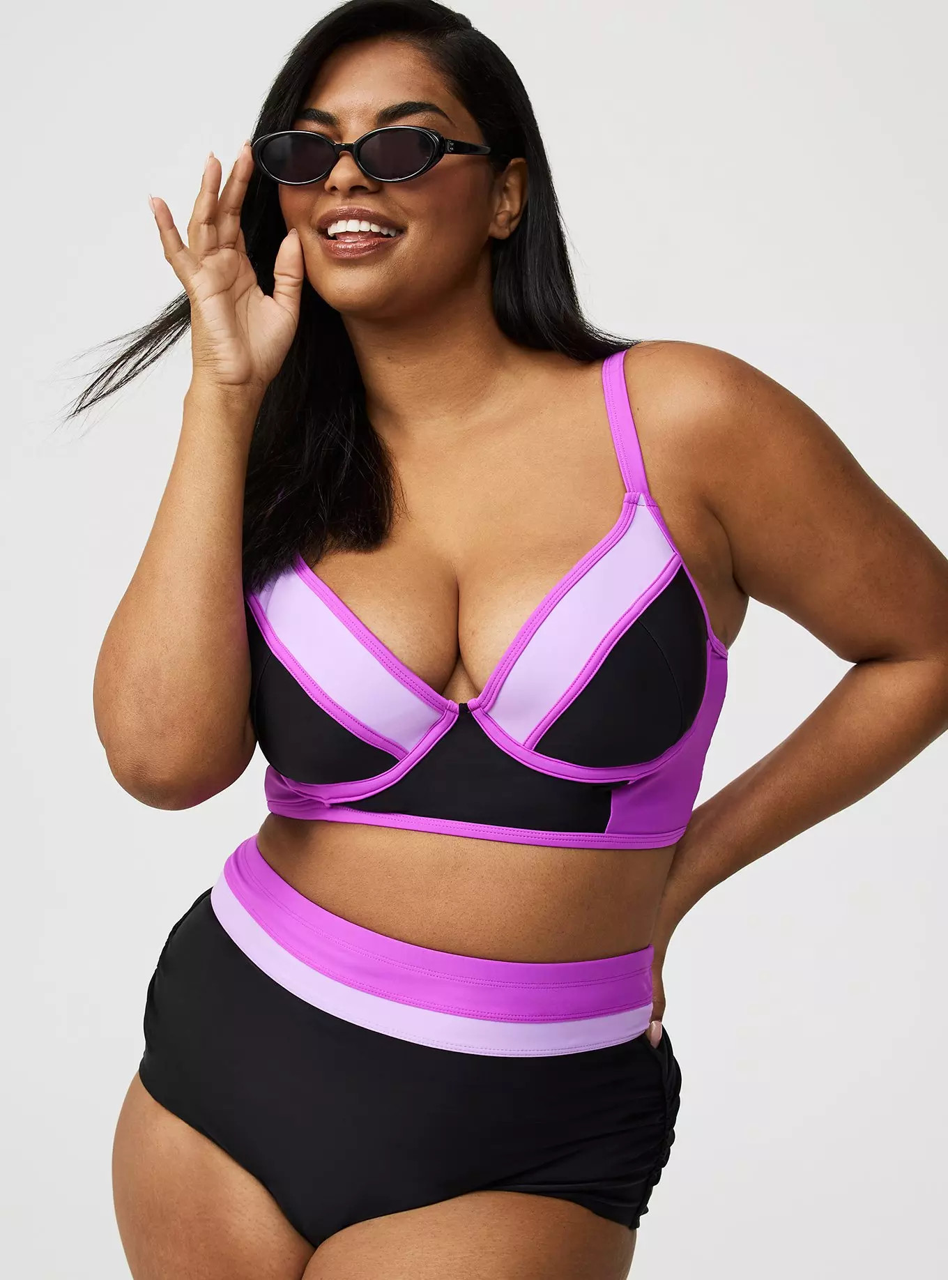 Lightly Lined Ruched Swim Bottom | Torrid (US & Canada)