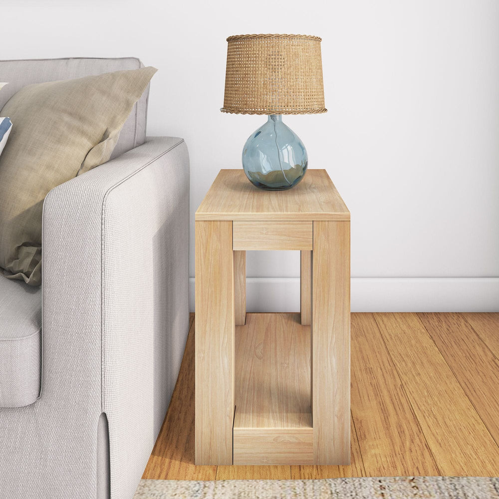 Modern Side Table with Shelf - 24 | Plank+Beam