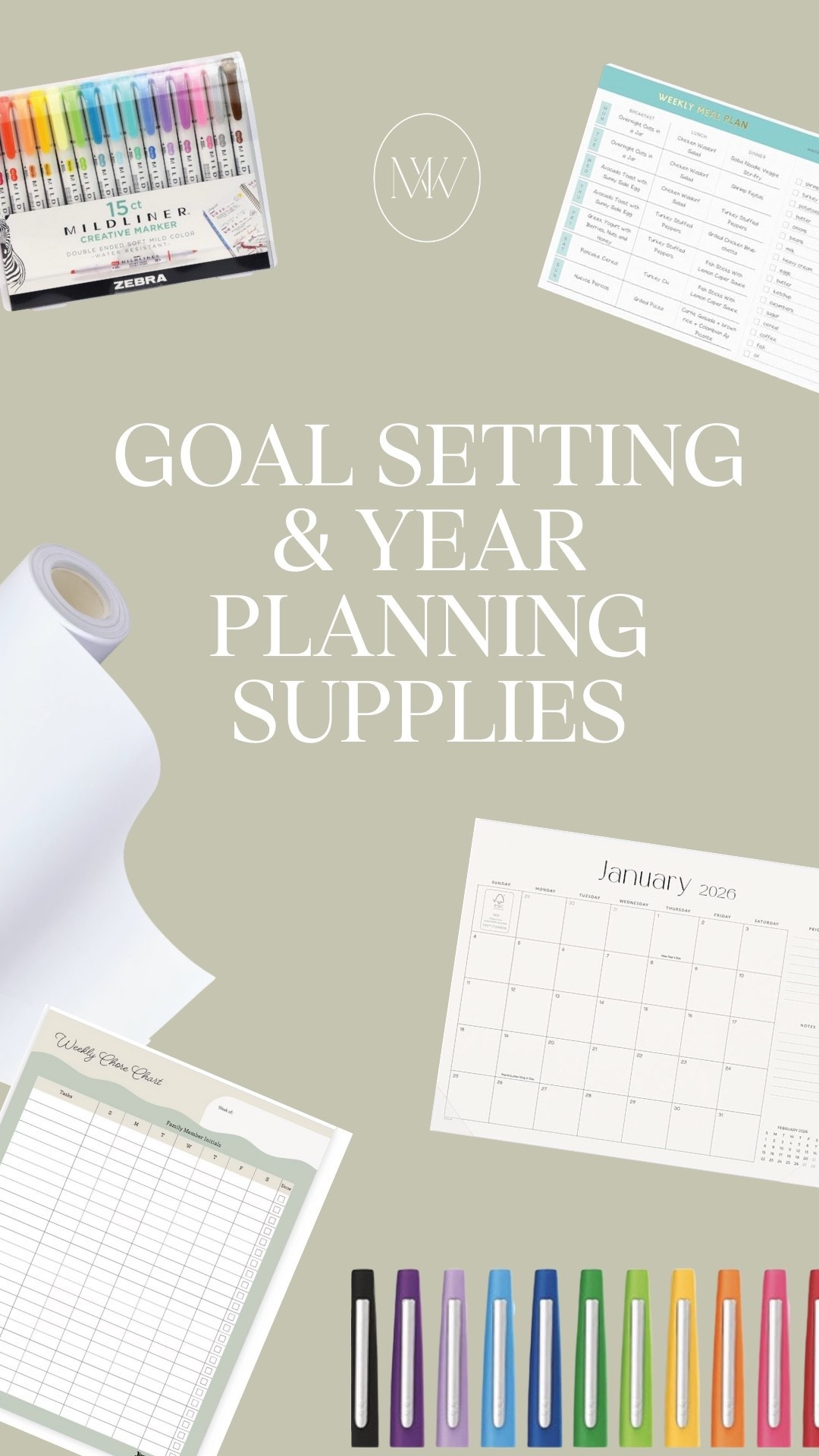 Start 2026 off right with the help of these organization & planning supplies I used this end of year to help plan for the coming new year!