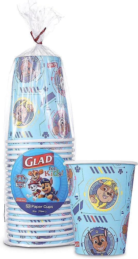 Glad for Kids Paw Patrol Paper Cups Disposable Paper Cups with Paw Patrol Design for Kids Heavy D... | Amazon (US)