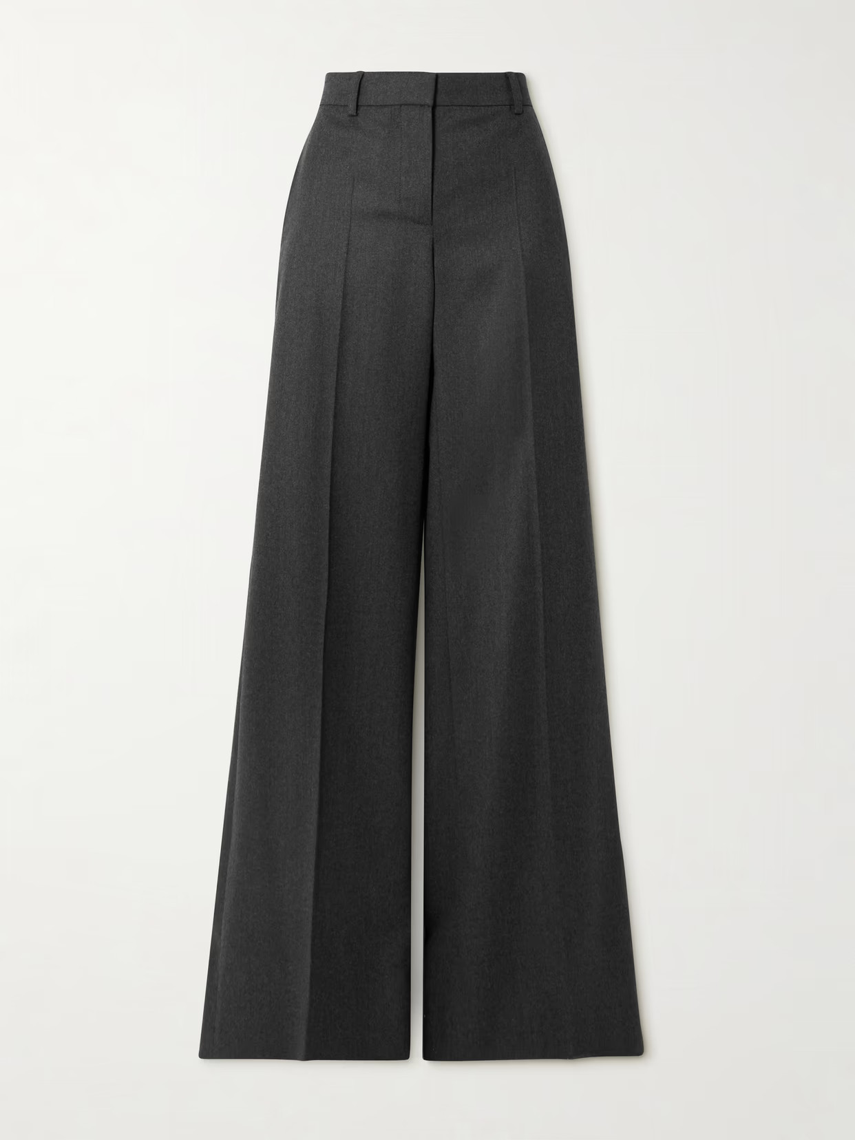 Stella McCartney - Wool-felt Flared Pants - Gray | NET-A-PORTER (US)