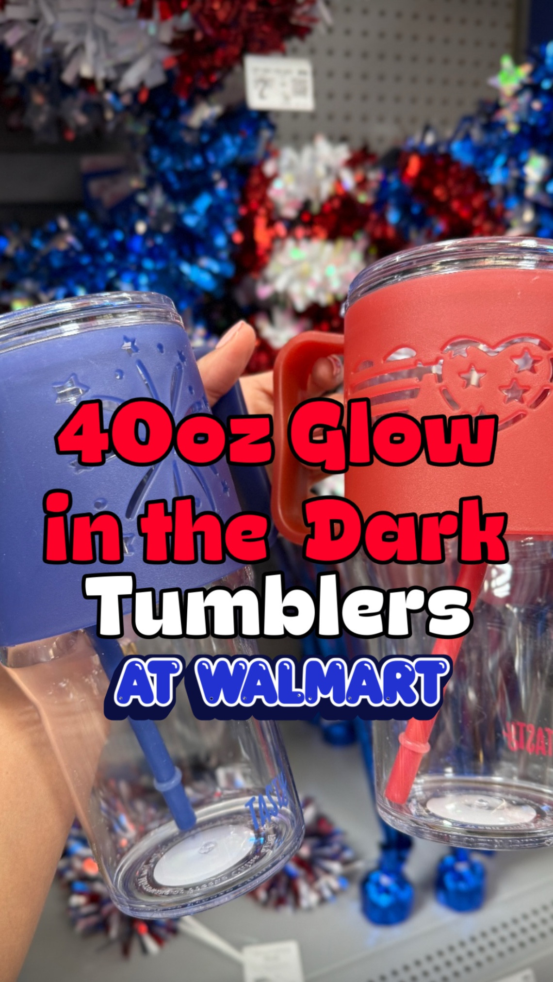 40oz Glow in the Dark Tumblers at Walmart! They’re  red, white, and blue with patriotic cut outs!
Bbq
Grilling
Water 
Travel
Fun

#LTKfoodie #LTKSeasonal #LTKdayinmylife