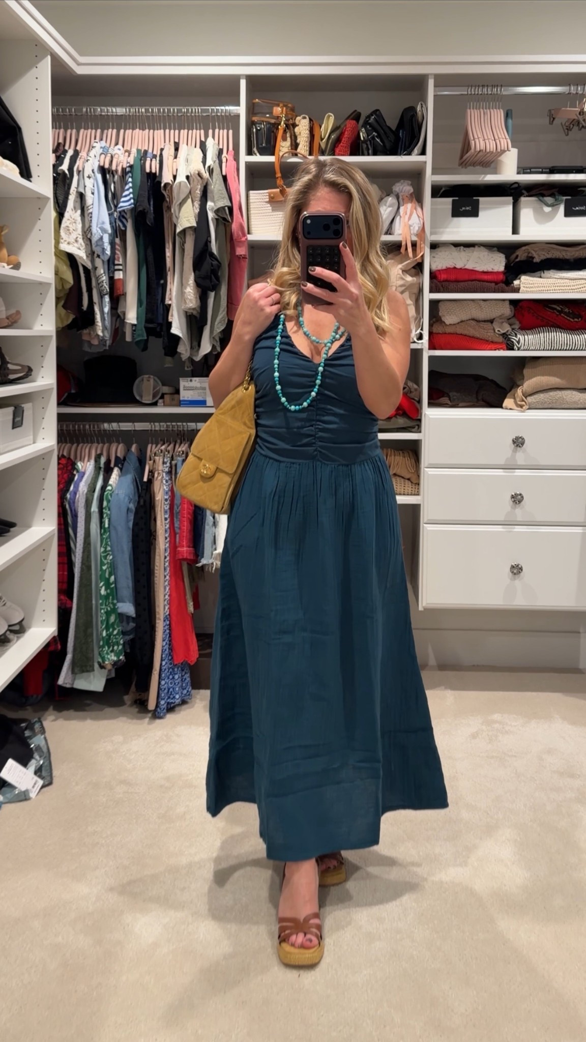 Vacation beach outfits, but make it effortless 🌴
Here’s what I’m wearing on repeat for warm days and golden hour dinners: a breezy midi dress that moves with you, comfortable platform sandals for walking everywhere, and a few elevated accessories to pull it all together. This is my go-to formula for travel because it works for the beach, sightseeing, and dinner with just a quick swap of shoes or jewelry.

Styling tip: Choose lightweight fabrics and a flattering length so one dress can do double duty from day to night. Add a statement necklace or textured bag and you’re instantly polished without overpacking.

Everything I’m wearing is linked so you can recreate this easy vacation look ✨

#LTKTravel #LTKSeasonal #LTKPetite

#LTKTravel #LTKPetite #LTKSeasonal