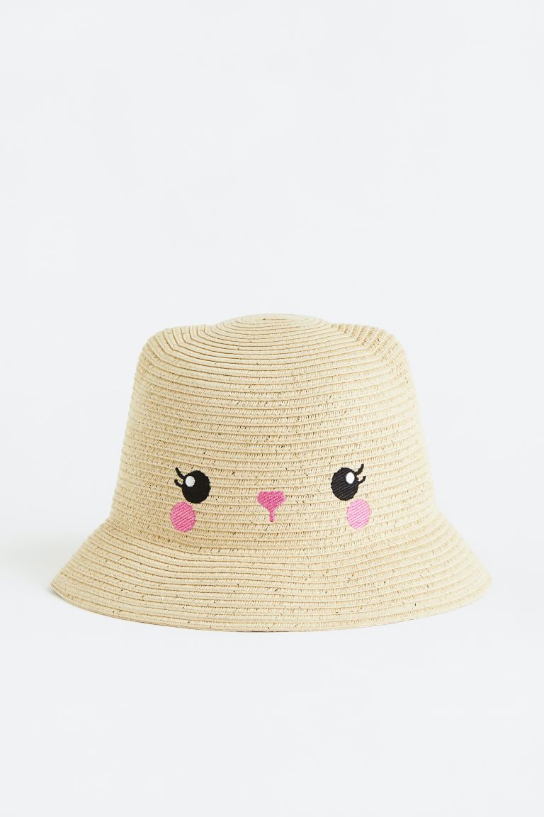 Embroidered Straw Hat | H&M (US + CA)