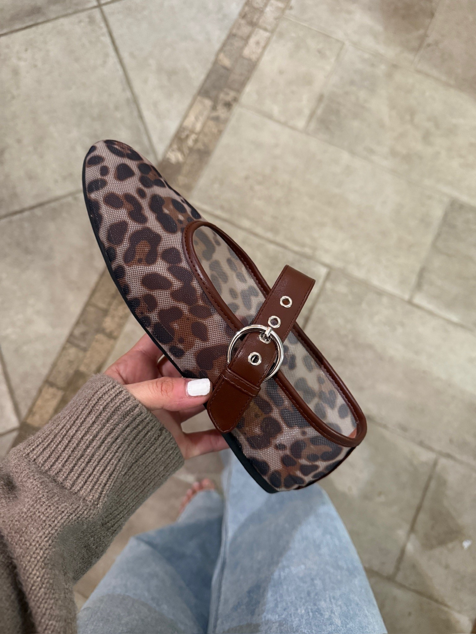 Mesh leopard Mary Janes?! The sheer detail + leopard print make these SO much more fun than your everyday flats.

mesh Mary Janes, leopard Mary Janes, leopard flats, sheer mesh shoes, animal print flats, fall shoes, trending flats, Mary Jane shoes, fall fashion, statement shoes, leopard print shoes, JulieFranks