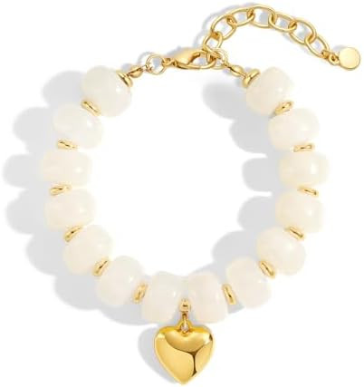 Chunky Beaded Bracelets for Women Boho Multicolor Acrylic Resin Beads Bracelet Adjustable Stateme... | Amazon (US)