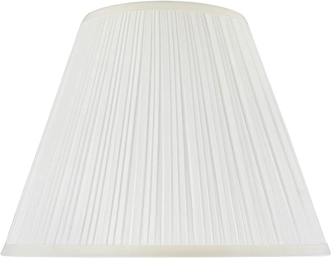 Aspen Creative 33026A, Transitional Pleated Empire Shape Spider Construction Lamp Shade in Rice W... | Amazon (US)
