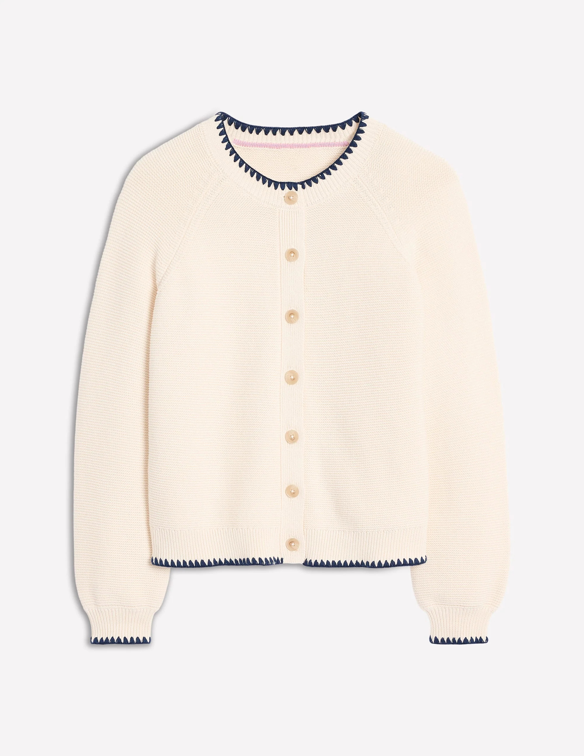 Lena Stitch Detail Cardigan-Warm Ivory | Boden (US)