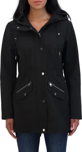 Sebby Water Resistant Hooded Softshell Coat | Nordstromrack | Nordstrom Rack