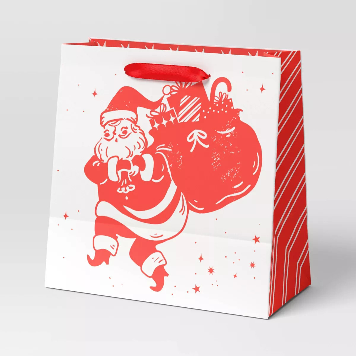 Christmas Nostalgic Noel Gift Bag Large Square Santa - Wondershop™ | Target