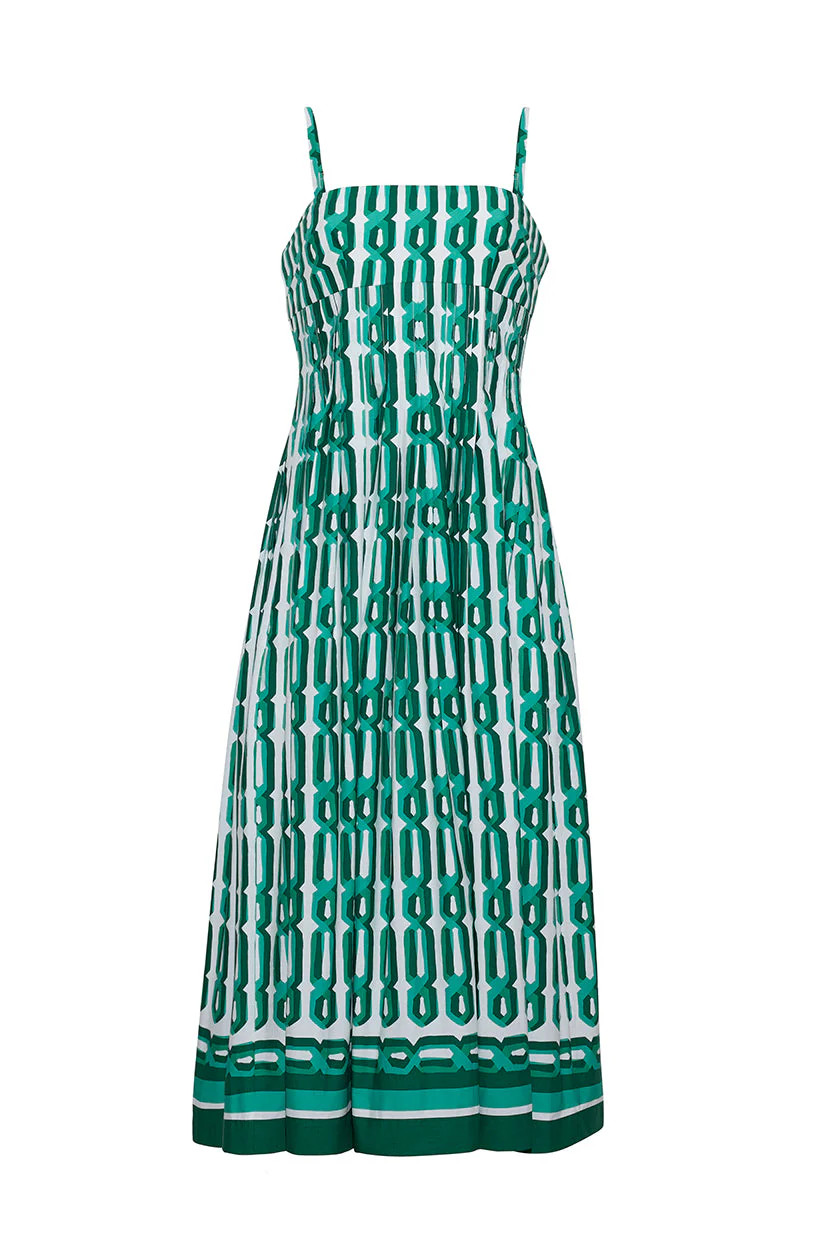 Sea Island Dress in Martin Geo | Over The Moon