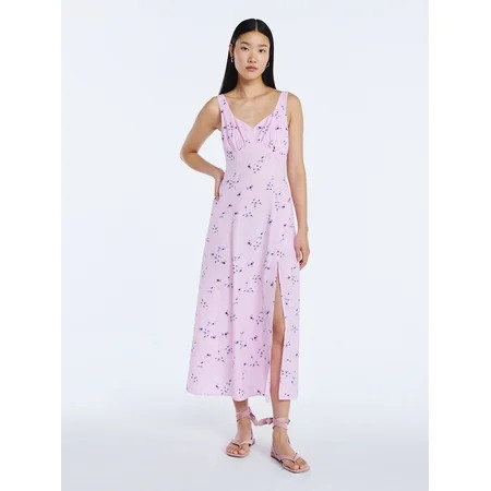 Scoop Women’s Side Slit Maxi Dress Sizes XS-XXL | Walmart (US)