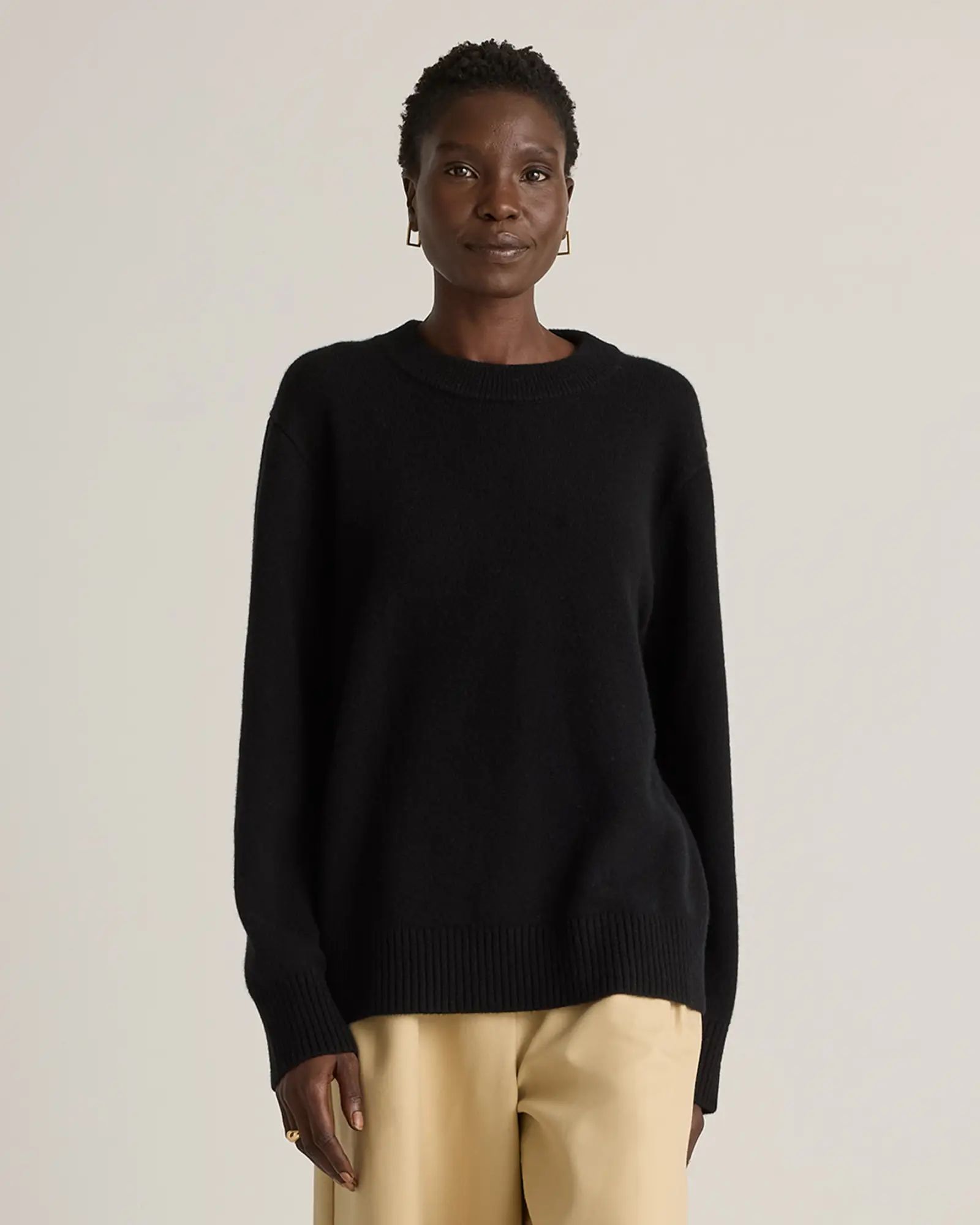 Mongolian Cashmere Oversized Crewneck Sweater | Quince