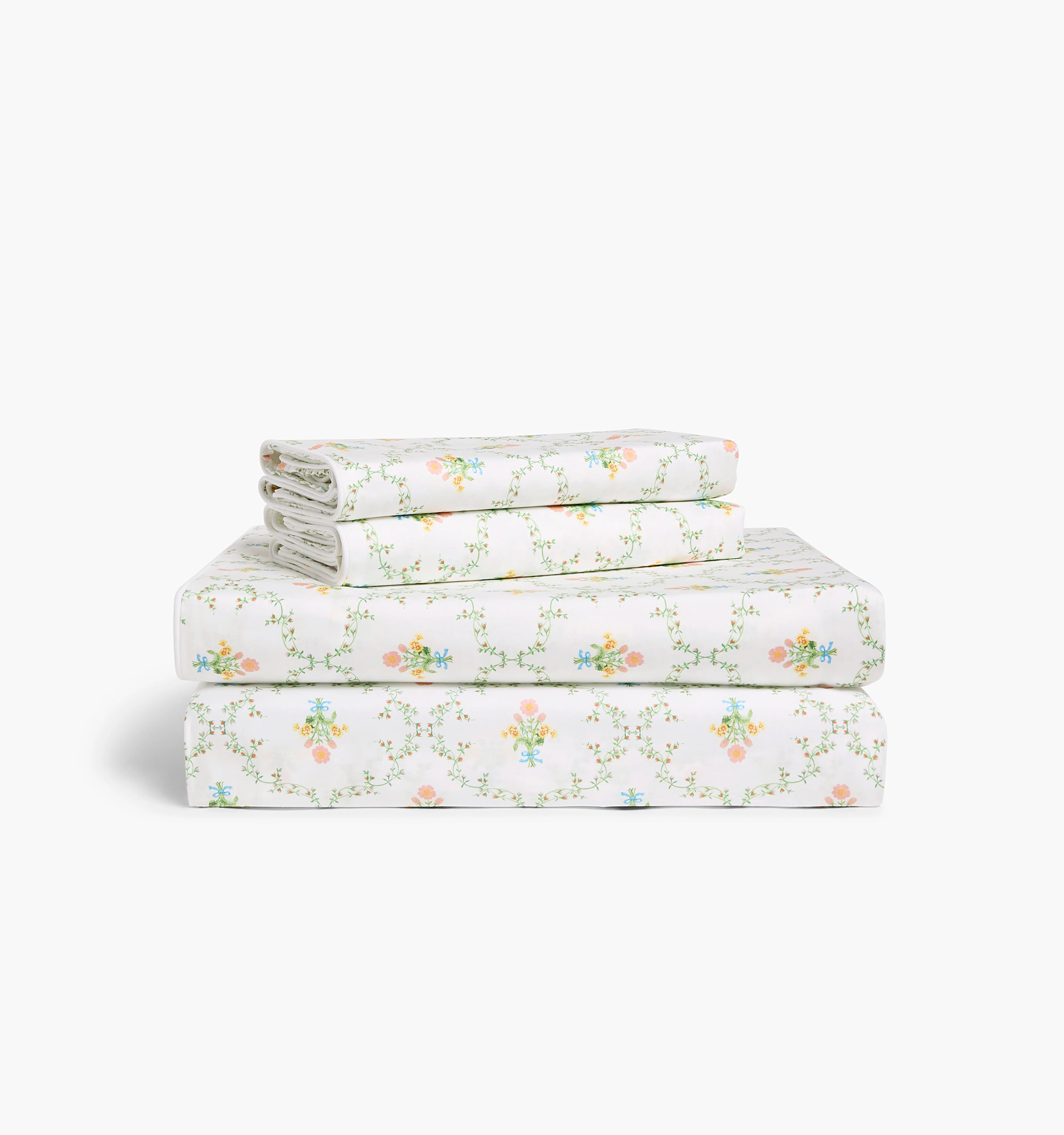 Bed Set | The Sheet Pastel Trellis Standard / Full | Hill House Home | Hill House Home US