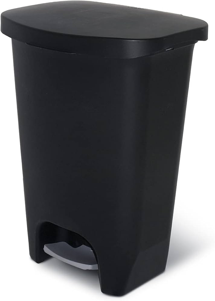 Glad 13 Gallon Trash Can | Plastic Kitchen Waste Bin with Odor Protection of Lid | Hands Free wit... | Amazon (US)
