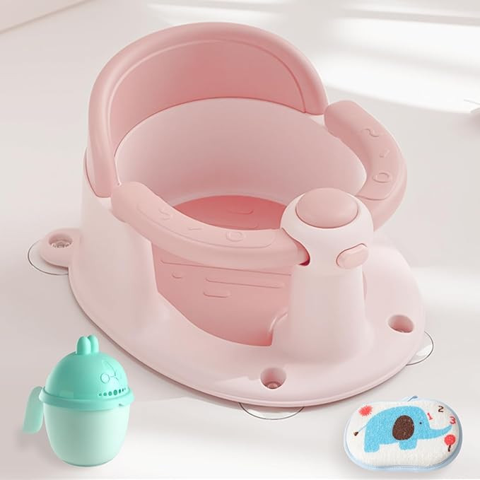 Baby Bath Seat 6 Months & up, Bath Seat for Baby, Toddler Bath Seat with Suction Cups, Non-Slip, ... | Amazon (US)