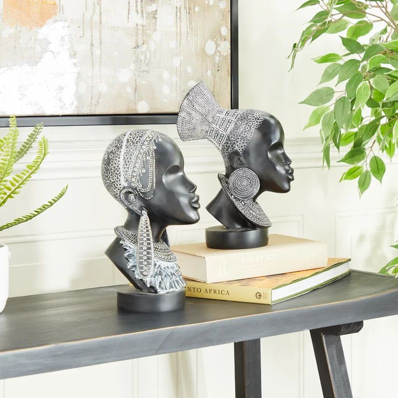 2 Piece Eidson Polystone Figurine Set | Wayfair North America