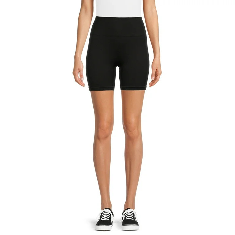No Boundaries Juniors’ Ribbed Bike Shorts - Walmart.com | Walmart (US)