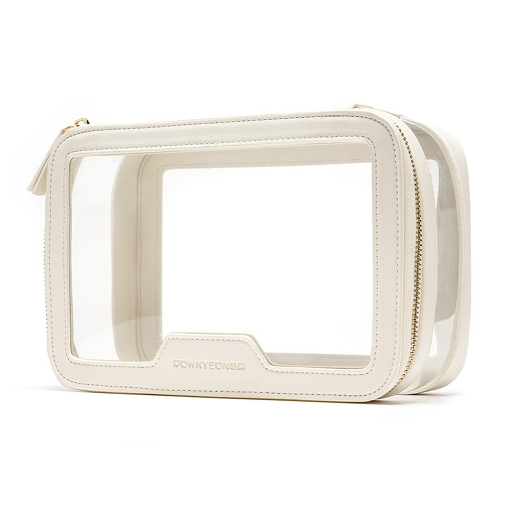 Rownyeon Clear Makeup Case Toiletry Bag Multipurpose Travel Makeup Train Case Portable Cosmetic O... | Amazon (US)