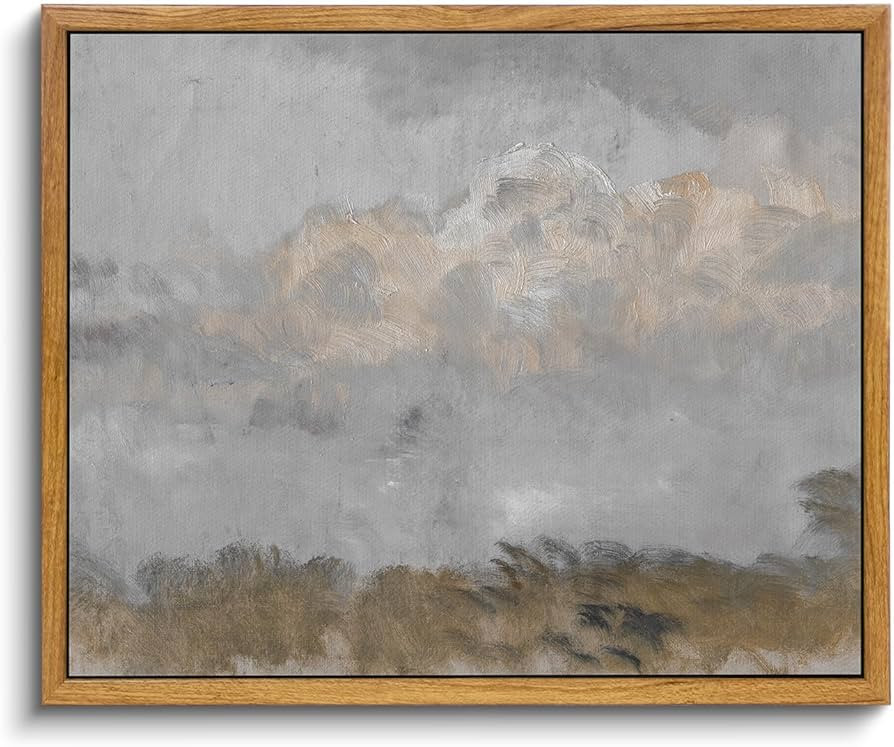 VIYYIEA Framed Canvas Wall Art Room Decor, Vintage Abstract Art Wall Decor, Abstract Wall Art, Mi... | Amazon (US)