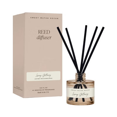 Sweet Water Decor Luxury Getaway Tinted Glass Reed Diffuser - 3.5oz | Target