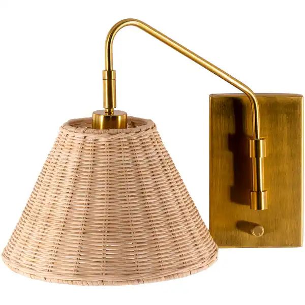 Livabliss Diamondhead Rattan Global Sconce Lamp - Bed Bath & Beyond - 33393065 | Bed Bath & Beyond