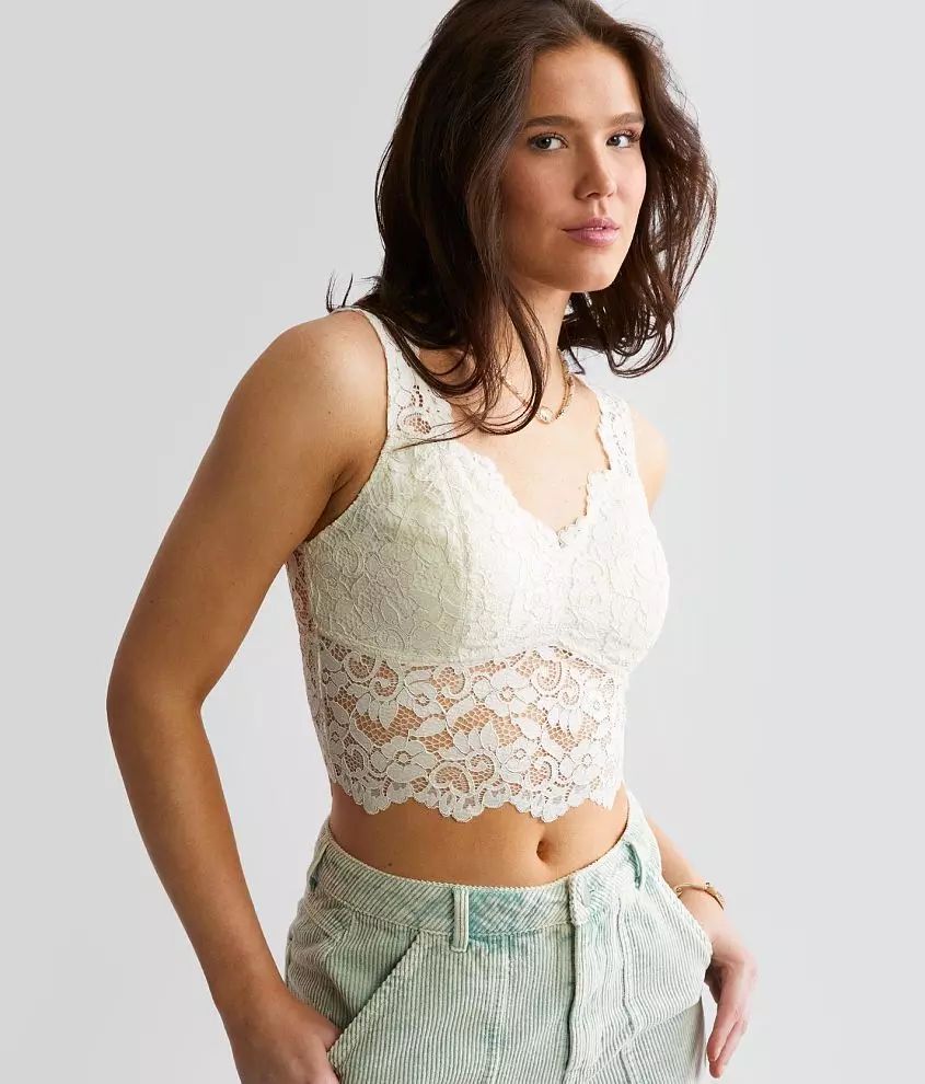 Floral Lace Full Coverage Bralette | Buckle