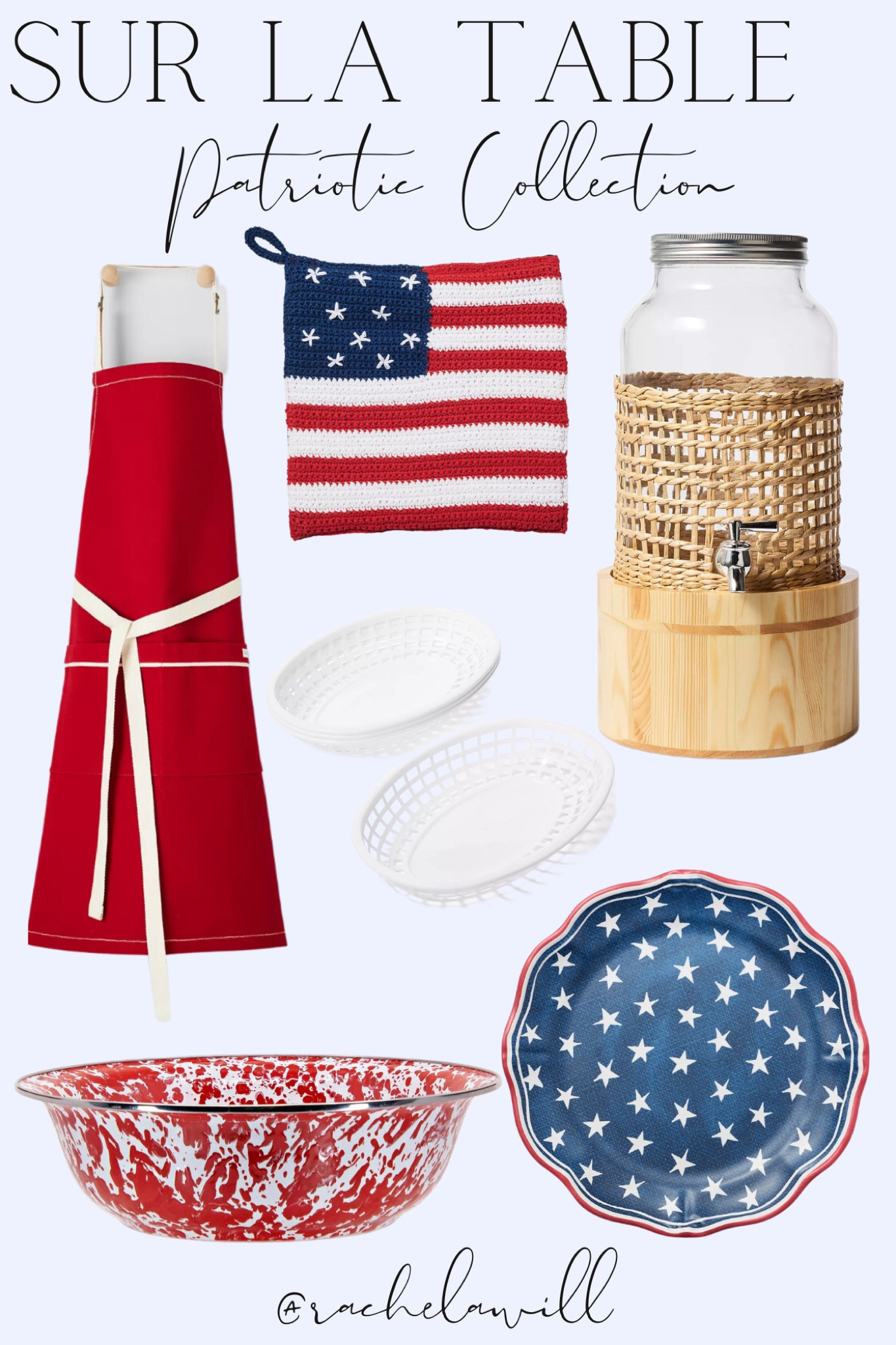 Classic Fourth of July style 🇺🇸

#fourthofjuly #patriotic #surlatable #bbq #barbeque #party #cookout #4thofjuly #patrioticcooking #patrioticdecor 

#LTKHome #LTKParties #LTKSeasonal