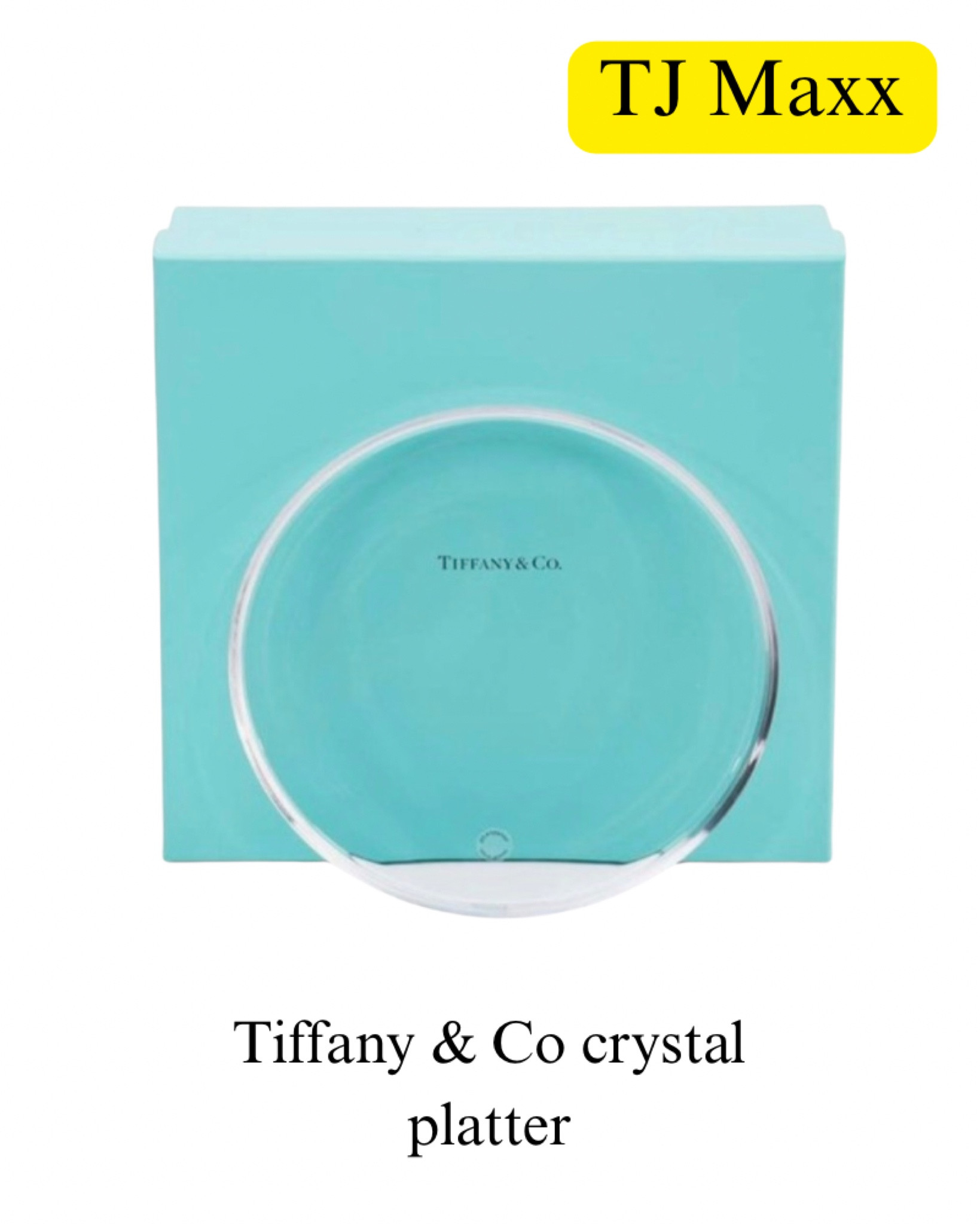 Tiffany & Co crystal platter on sale at TJ Maxx! Wedding gift, bridal shower, kitchen, table top.

#LTKWedding #LTKSaleAlert #LTKHome