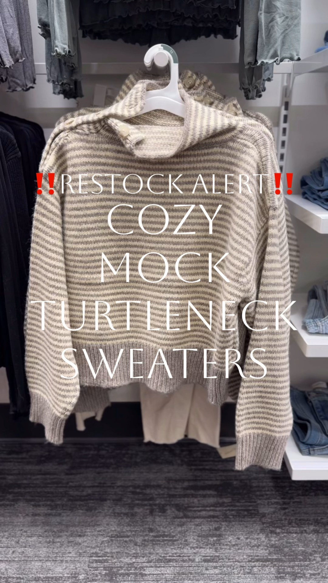 Cozy mock turtleneck sweaters // new + RESTOCKED at Target! I’ve been waiting for this online restock- couldn’t wait to share with you! LOVE these striped pullover sweaters- the coziest neutral sweater! I instantly added to my cart when I spotted them in-store! Thanksgiving outfit idea!🍂 So classic and comfy! Dress down with a good pair of jeans or leggings! Or dress up with a skirt or even dress pants! The best fall sweater to take into winter for work, church, and everyday wear! Two neutral stripe prints available, XS-4X. Which color do you like?👇🏻


#LTKFindsUnder50 #LTKWorkwear #LTKootd