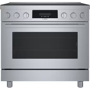 Bosch 800 Series 36-in 5 Burners 3.7-cu ft Self-cleaning Convection Oven Freestanding Induction R... | Lowe's