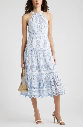 Chelsea28 Cotton Eyelet Tiered Dress | Nordstrom | Nordstrom