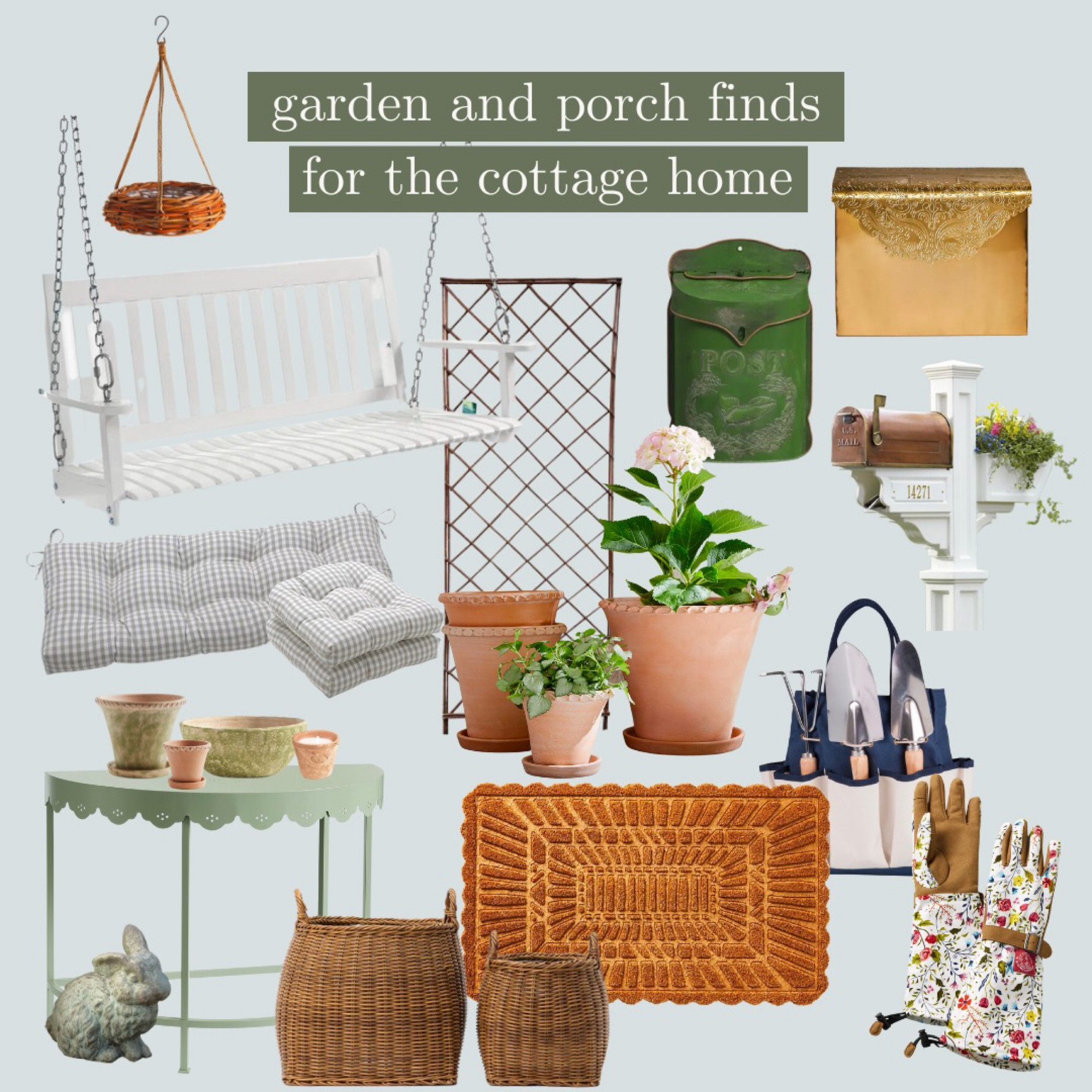 The perfect cottage garden and porch!