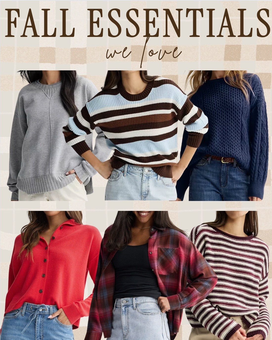 Cozy sweaters, classic stripes, plaid layers & the prettiest fall colors—just add jeans and your favorite sneakers or boots! 🙌🏼

#kohls #kohlspartner #kohlsfinds Kohl's