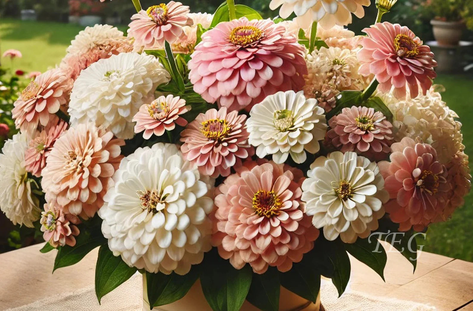 Blushing Bride Pastel Zinnia Flower Seeds - Etsy | Etsy (US)