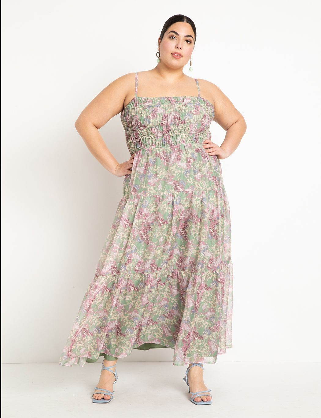 Ruched Bodice Maxi Dress | Women's Plus Size Dresses | ELOQUII | Eloquii