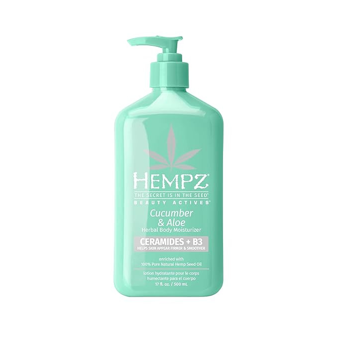 Hempz Body Lotion - Cucumber & Aloe Herbal Limited Edition Daily Moisturizing Cream, Shea Butter,... | Amazon (US)