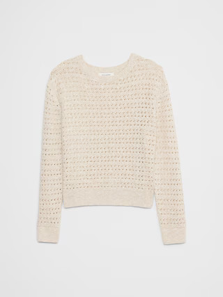 Open Stitch Pullover Sweater | Banana Republic Factory