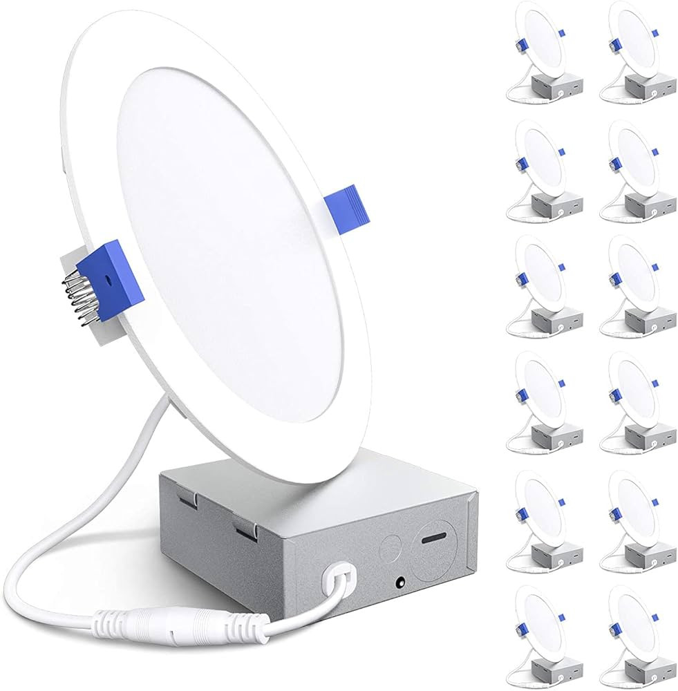 BBOUNDER Led Recessed Lighting 6 Inch, Dimmable Brighter 5000K Daylight Ceiling Light Downlight w... | Amazon (US)