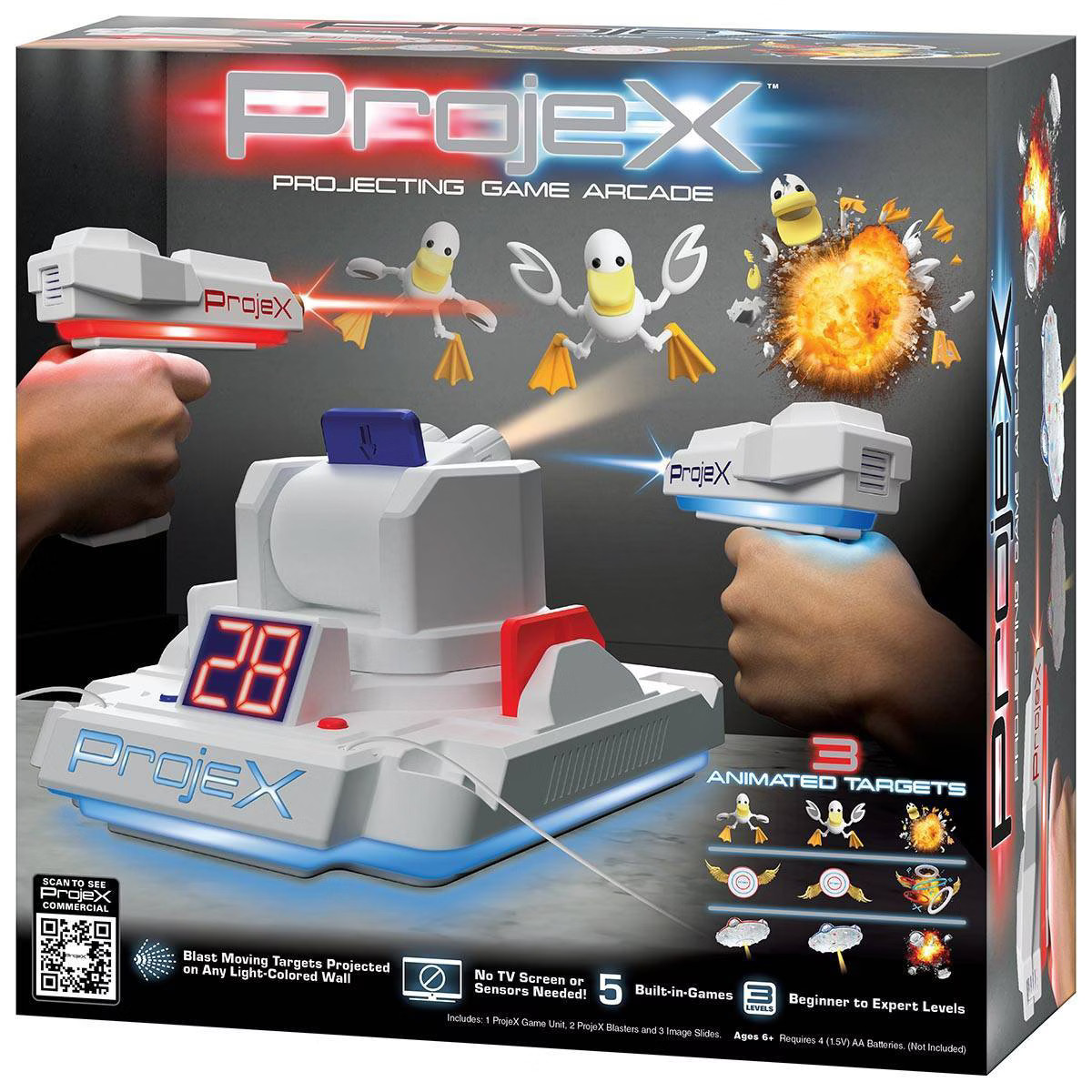 ProjeX Image Projecting Arcade Game: Interactive Laser Tag Toy Blasters for Social Skills Develop... | Target