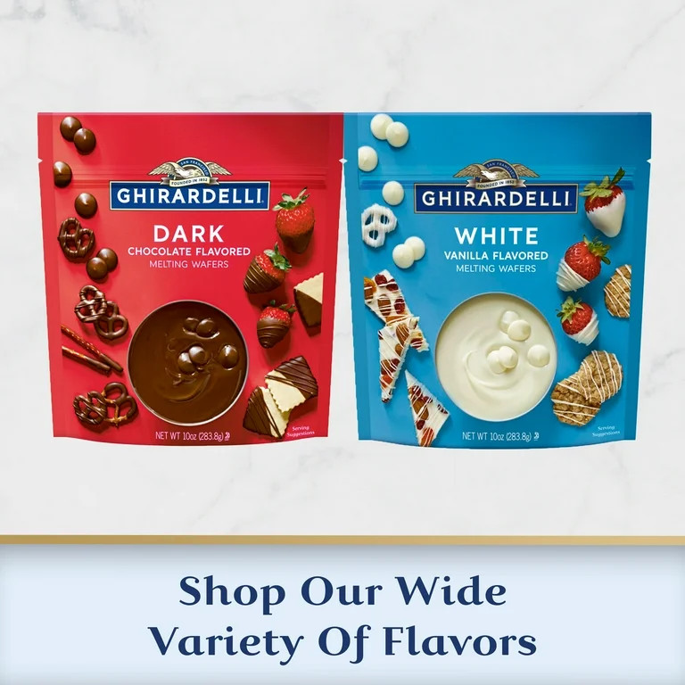 GHIRARDELLI White Vanilla Flavored Melting Wafers, 10 oz Bag - Walmart.com | Walmart (US)