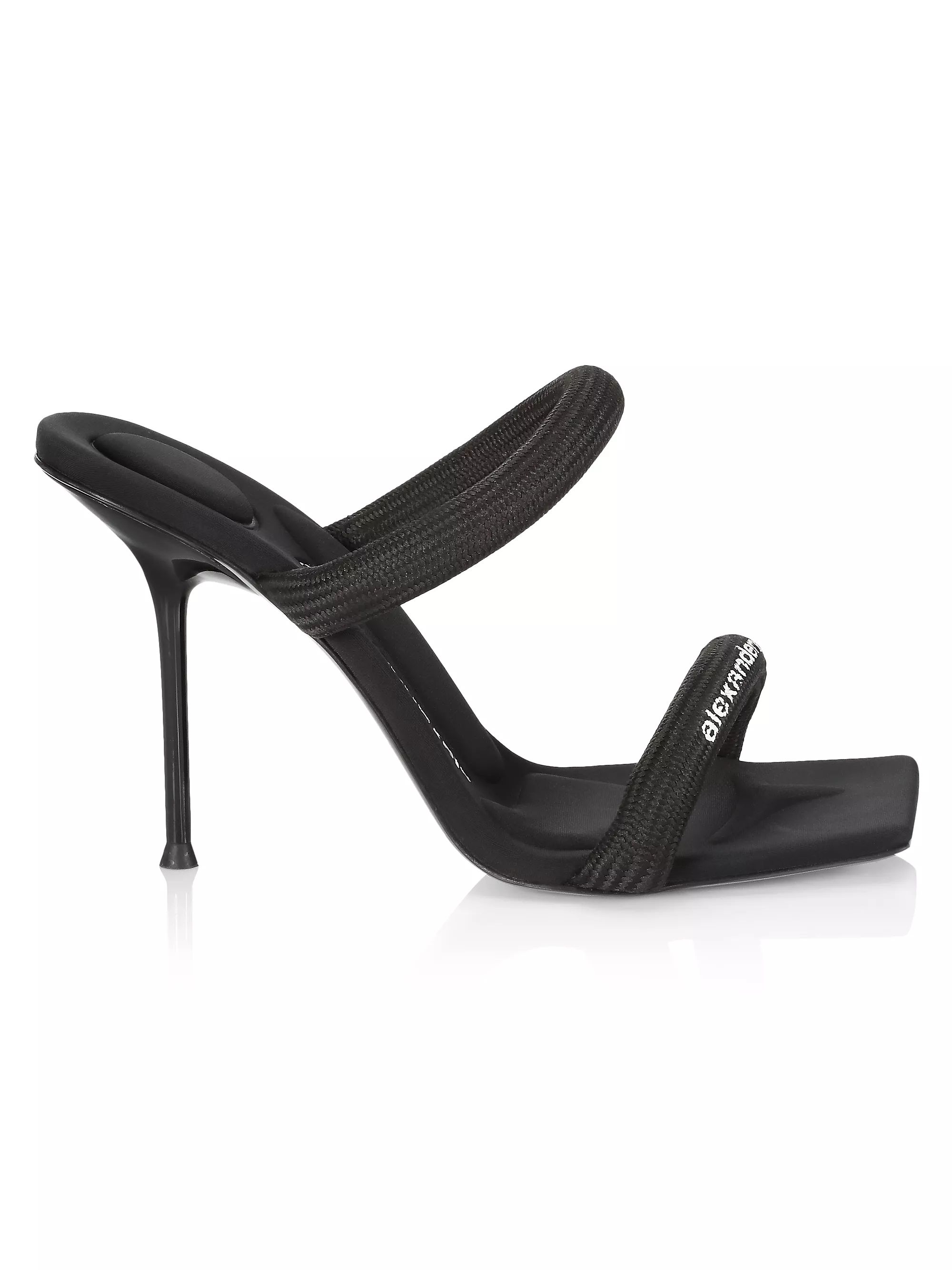 Shop Alexander Wang Julie Tubular Logo Sandals | Saks Fifth Avenue | Saks Fifth Avenue