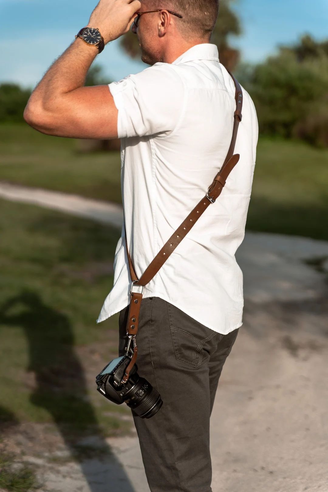 Camera Shoulder Strap Accessories for One Camera - Neck Shoulder Leather Sling - Camera Gear For ... | Etsy (US)